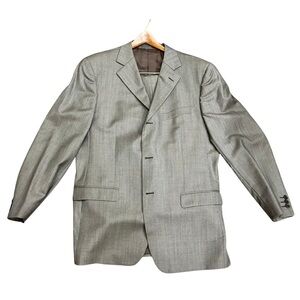 Ermenegildo Zegna Soft Gray Wool Blend Suit 52R / 42R